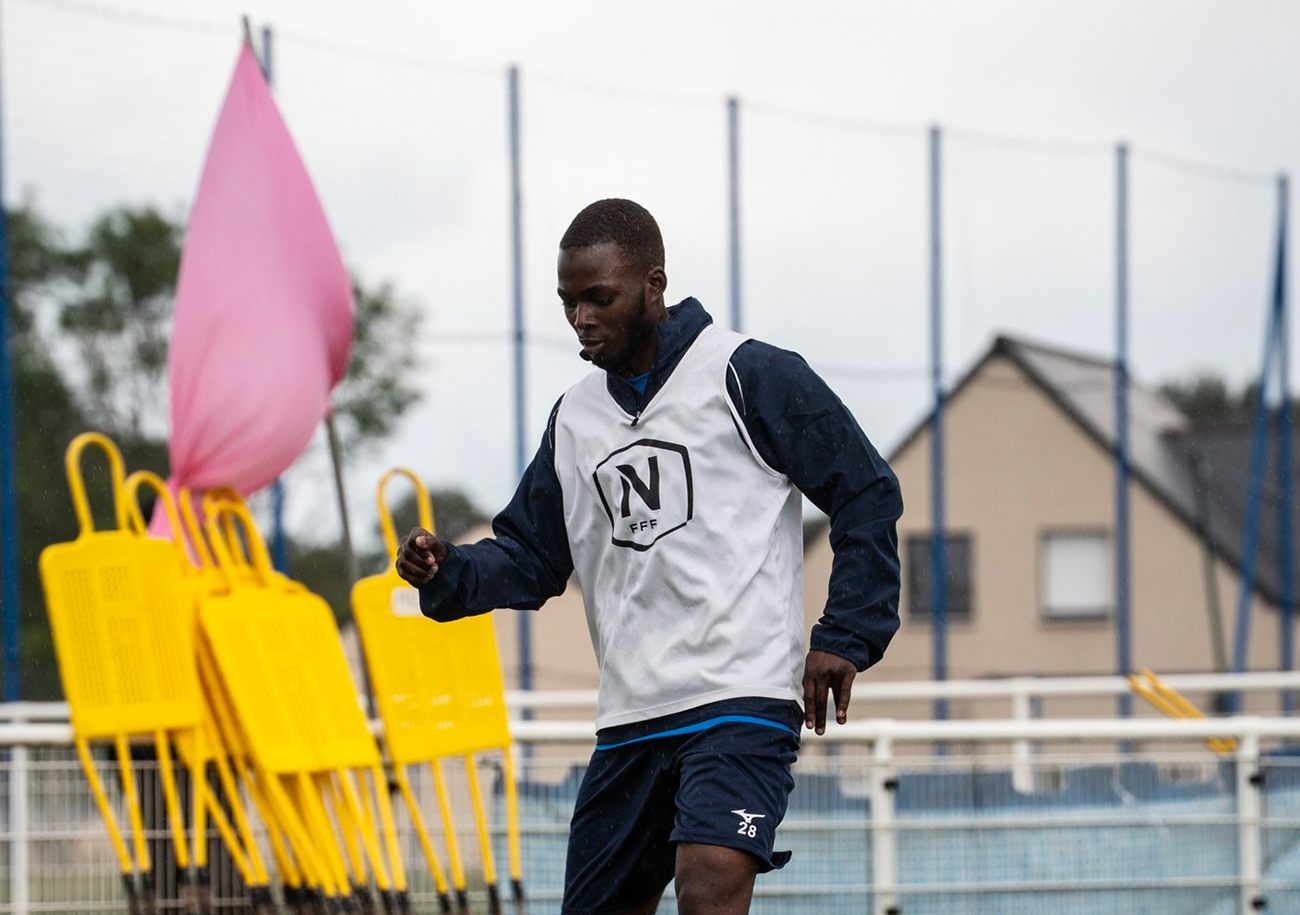 Ali Dicko est, à ce jour, l'une des quatre recrues de l'US Avranches. ©Rémy Caraby