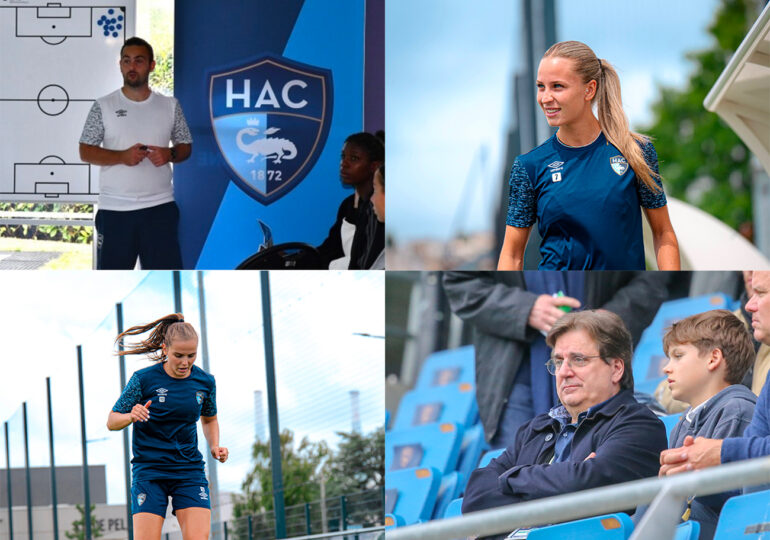 Alors que les filles de Maxime Di Liberto s'apprêtent à enchaîner une quatrième saison consécutive en première division, Vincent Volpe assume toujours le fonctionnement de la section féminine. ©HAC