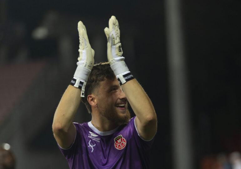 Après avoir gravi les échelons au niveau régional, Axel Temperton est aujourd'hui le gardien numéro un du FC Rouen en National. ©FCR