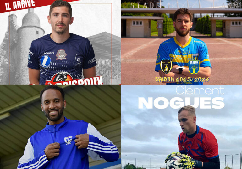 Gaëtan Boisroux au FC Flers, Théo Le Calvé au Bayeux FC, William Coulibaly au FC Saint-Lô et Clément Nogues à l'USON Mondeville font partie des principaux mouvements enregistrés dans le groupe B de R1 à l'intersaison.