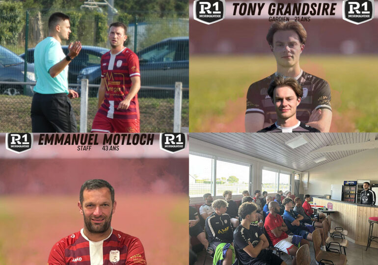 À seulement 29 ans, Damien Blondel est a la fois entraîneur et joueur de l'USC Mézidon. Pour tenter de conserver à nouveau sa place en R1, le club est obligé de faire des "coups" en termes de recrutement. © USC Mézidon
