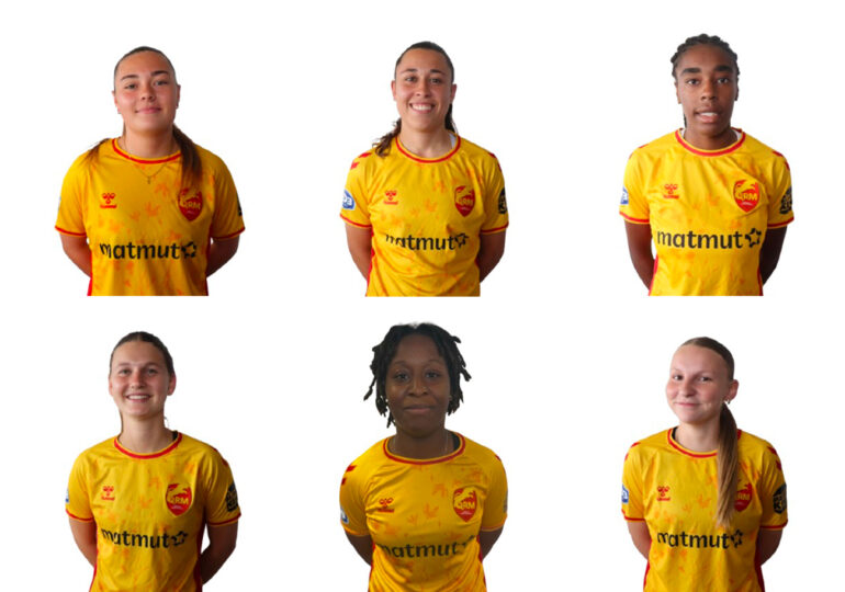 Margaux Fromentin, Maëlys Goumeziane, Doreen Norden, Margaux Fromentin, Inès Affri et Océane Cloarec : six des huit recrues quevillaises. ©QRM