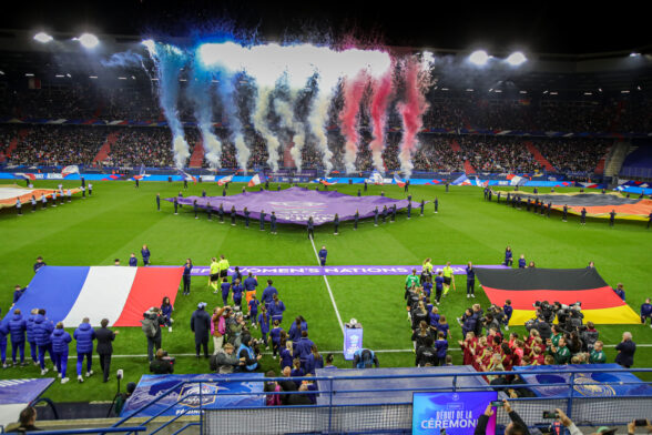Ligue des nations féminines. Demi-finale retour - France / Allemagne 2-2 ©Damien Deslandes