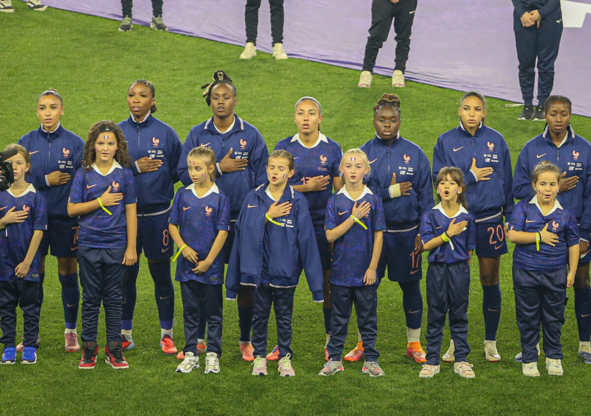 Ligue des nations féminines. Demi-finale retour - France / Allemagne 2-2 ©Damien Deslandes