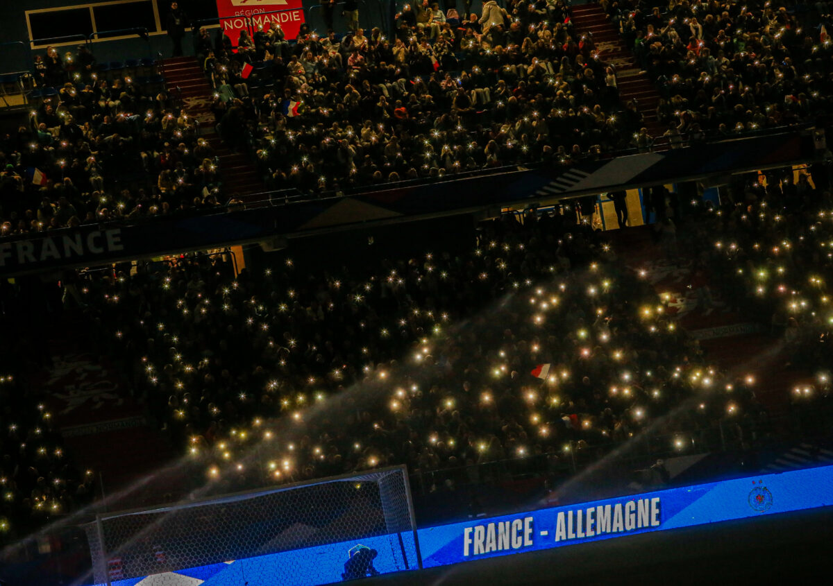 Ligue des nations féminines. Demi-finale retour - France / Allemagne 2-2 ©Damien Deslandes