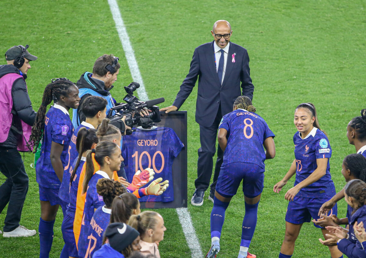 Ligue des nations féminines. Demi-finale retour - France / Allemagne 2-2 ©Damien Deslandes