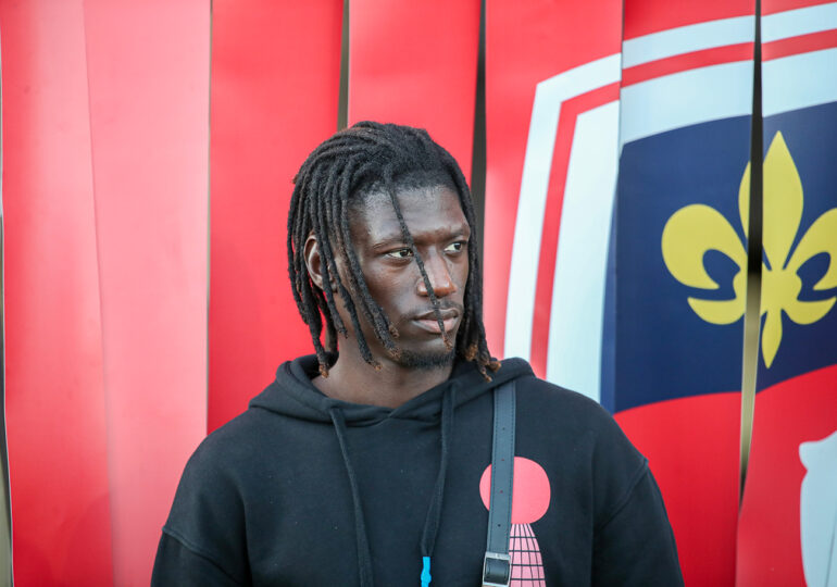 Avec cinq buts, un à chacune de ses apparitions sous le maillot des « Diables Rouges », Idrissa Seydi réalise des débuts tonitruants avec le FC Rouen. ©Damien Deslandes