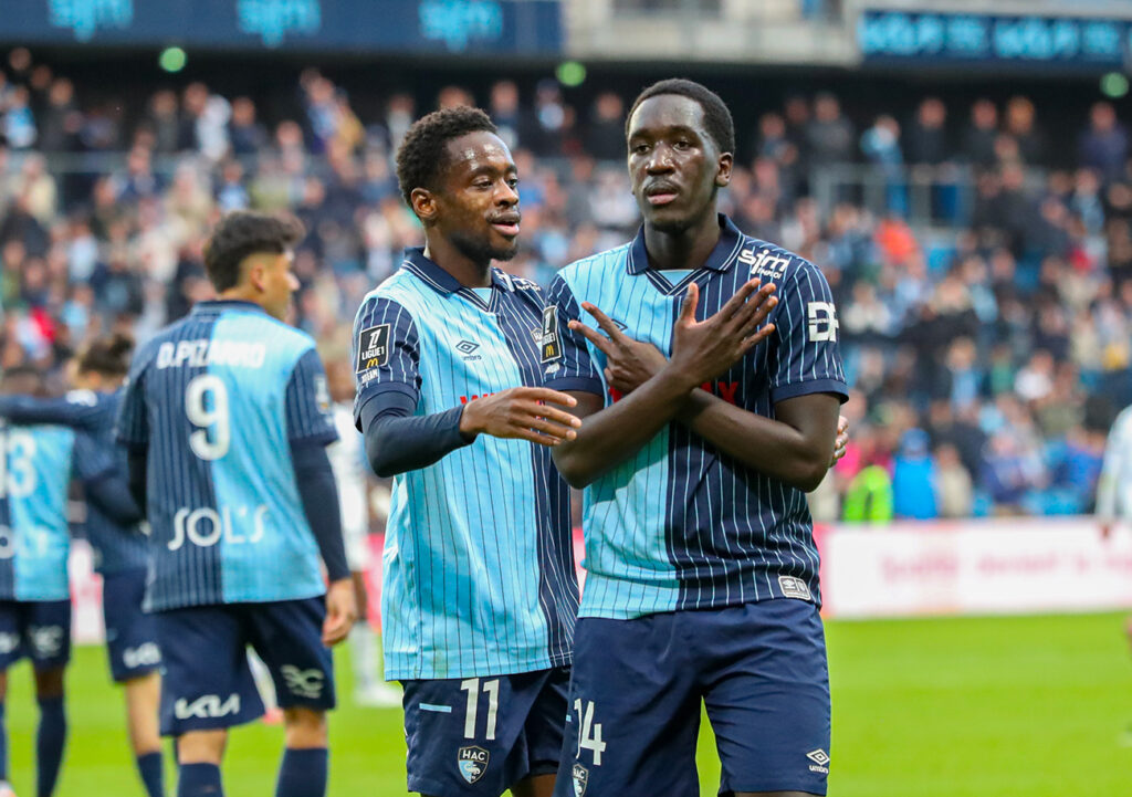 D'un centre en première intention, repris victorieusement par Rassoul Ndiaye, Godson Kyeremeh a délivré sa première passe décisive en faveur du HAC. ©Damien Deslandes