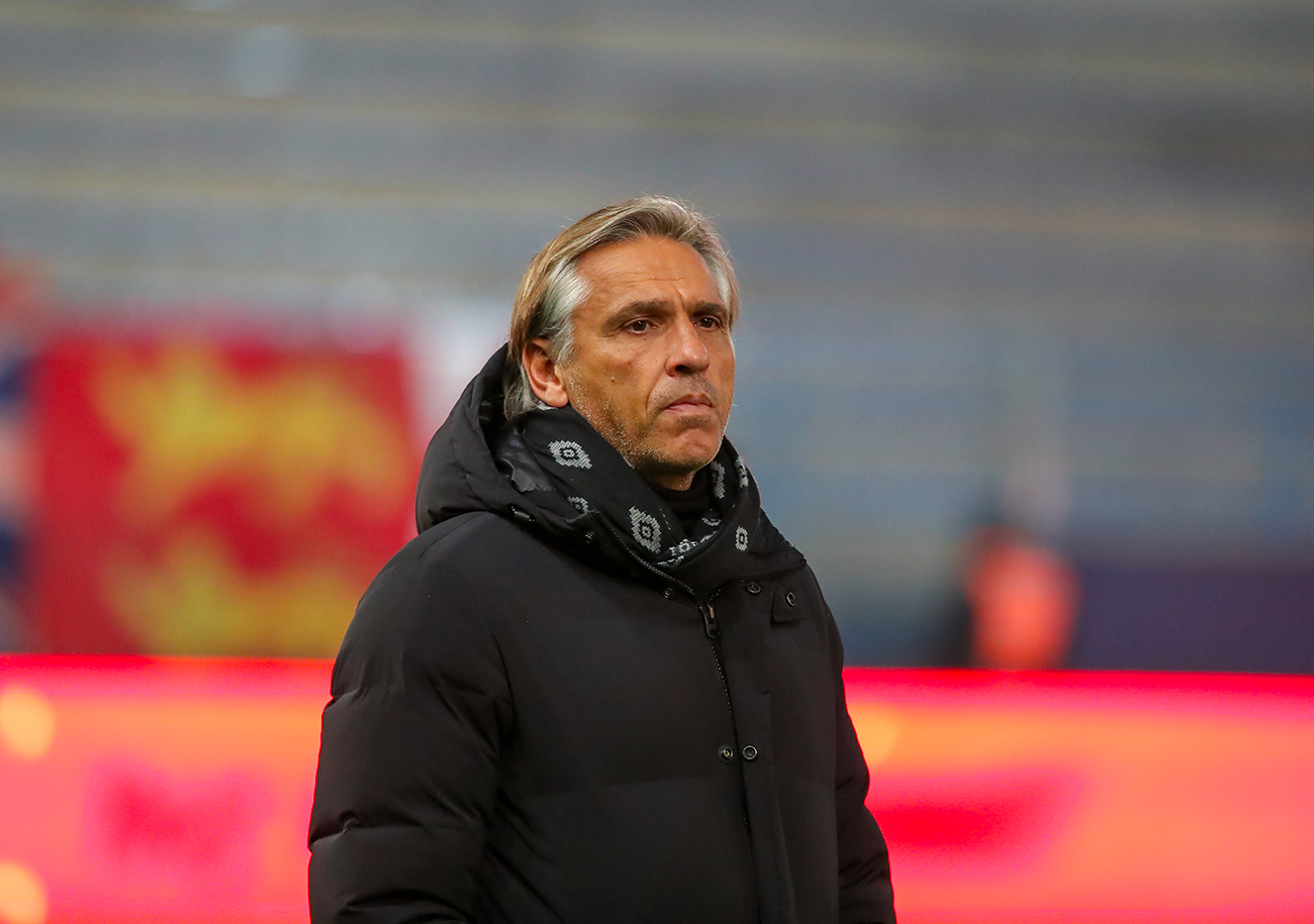 La dernière fois que Nicolas Seube a coaché à d'Ornano, c'était il y a deux ans à la tête de Bastia pour le baptême du feu à l'époque de Nicolas Seube sur le banc malherbiste. ©Damien Deslandes