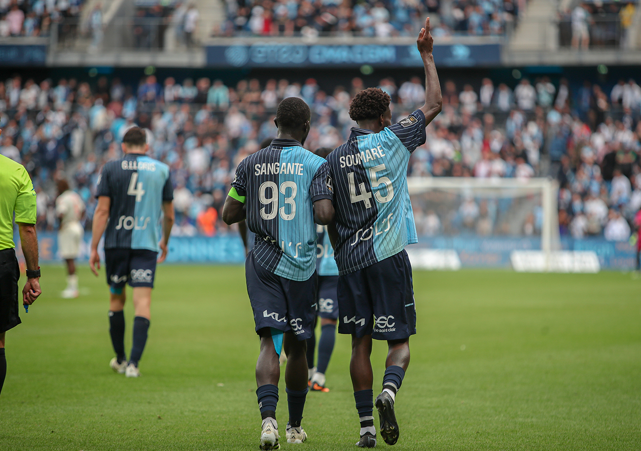 Arouna Sanganté et Issa Soumaré, deux des principaux artisans du bon premier tiers de saison du HAC. ©Damien Deslandes