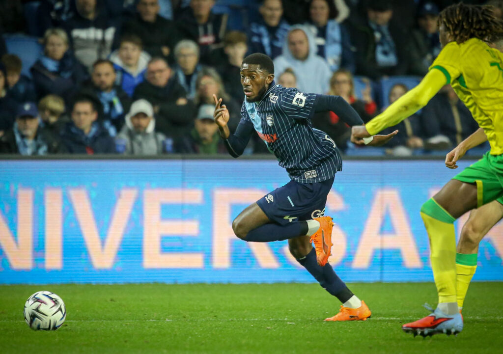 Utilisé dans le couloir droit (latéral, piston ou ailier) depuis son arrivée au HAC cet été, Fodé Doucouré est même prêt à jouer gardien de but si Didier Digard lui demande ! ©Damien Deslandes