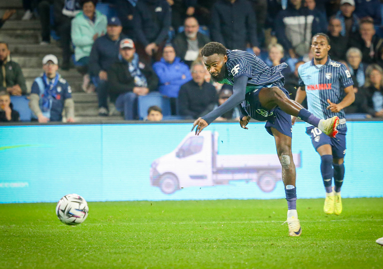 Buteur au Stade Pierre-Mauroy en février lors du succès du HAC, Issa Soumaré n'a plus fait trembler les filets depuis début octobre. ©Damien Deslandes