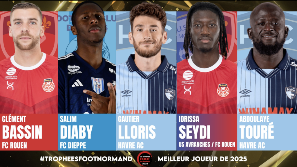 Qui mérite selon vous le titre de Joueur de l'année 2025 en Normandie ?