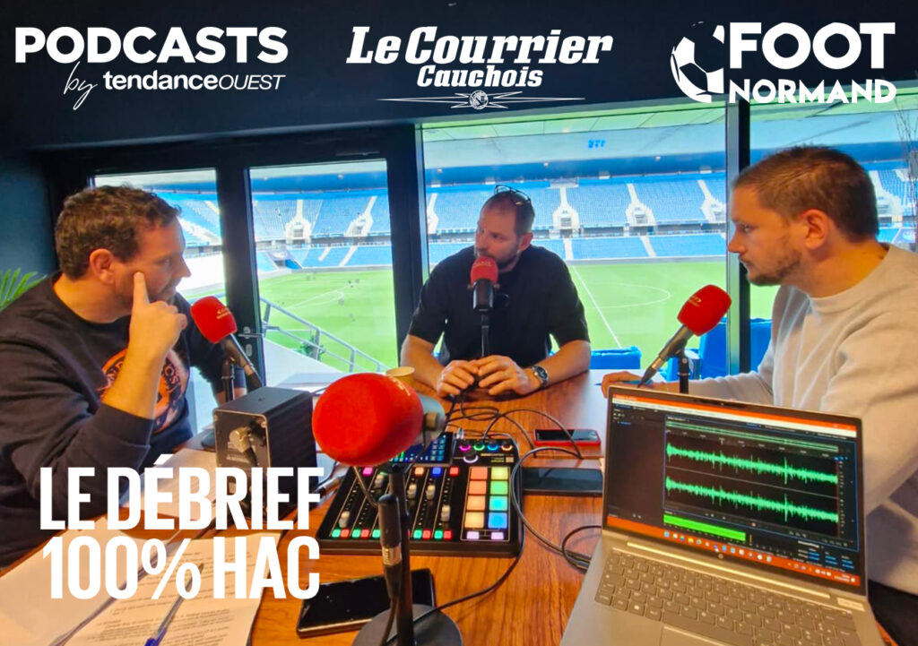Mathieu Bodmer, le directeur sportif du HAC, est l'invité de Célia Caradec (Tendance Ouest), Mathieu Billeaud (Foot Normand) et Luc Gallais (Le Courrier Cauchois).