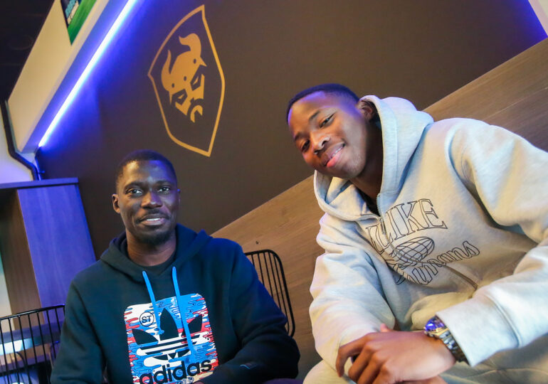 Dès l'arrivée de Souleymane Sagnan dans le vestiaire caennais, Dieudonné Gaucho l'a pris sous son aile. ©Damien Deslandes