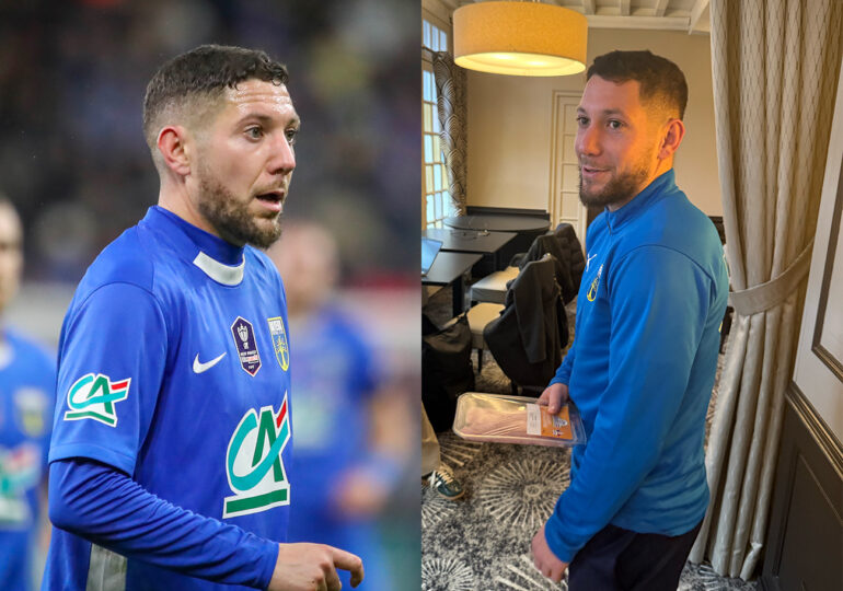 Pour participer au 16e de finale contre l'OM, Paul Aubel a notamment glissé un morceau d'escalope sous son pied, pour atténuer sa blessure ! ©Damien Deslandes