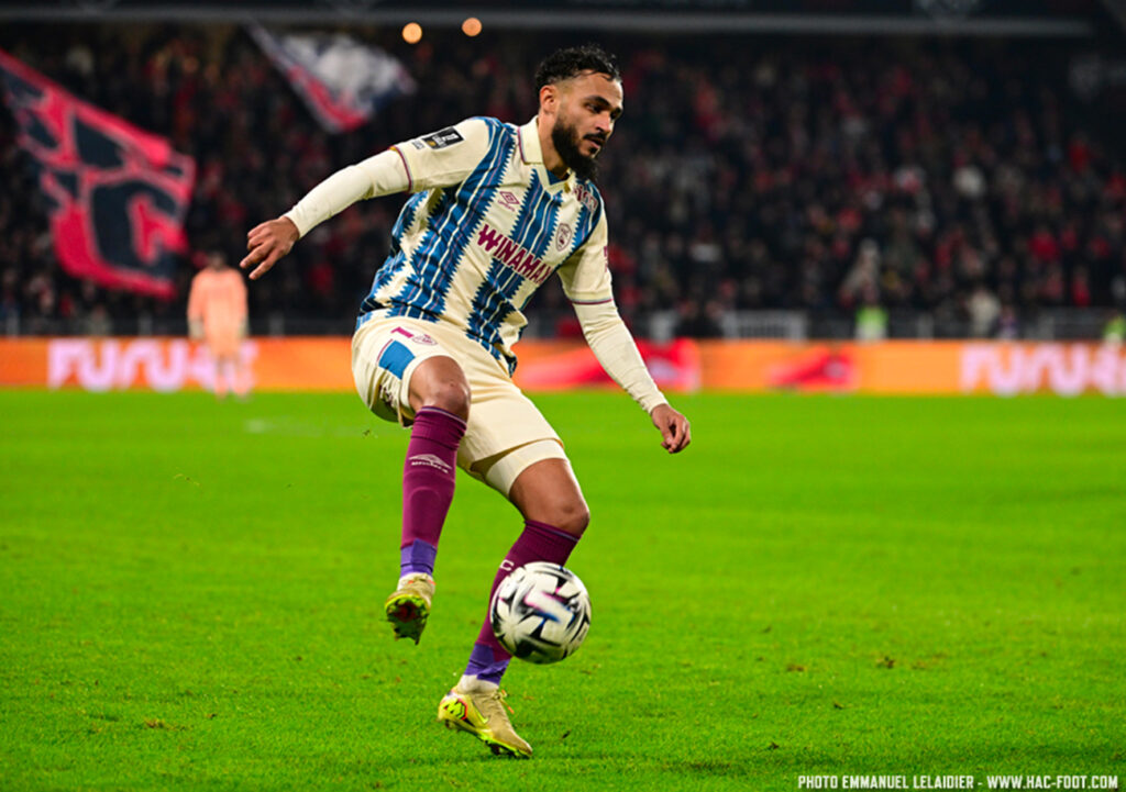 Face à Rennes, dimanche dernier, Sofiane Boufal a déjà disputé une vingtaine de minutes sous le maillot « Ciel et Marine ». ©Emmanuel Lelaidier
