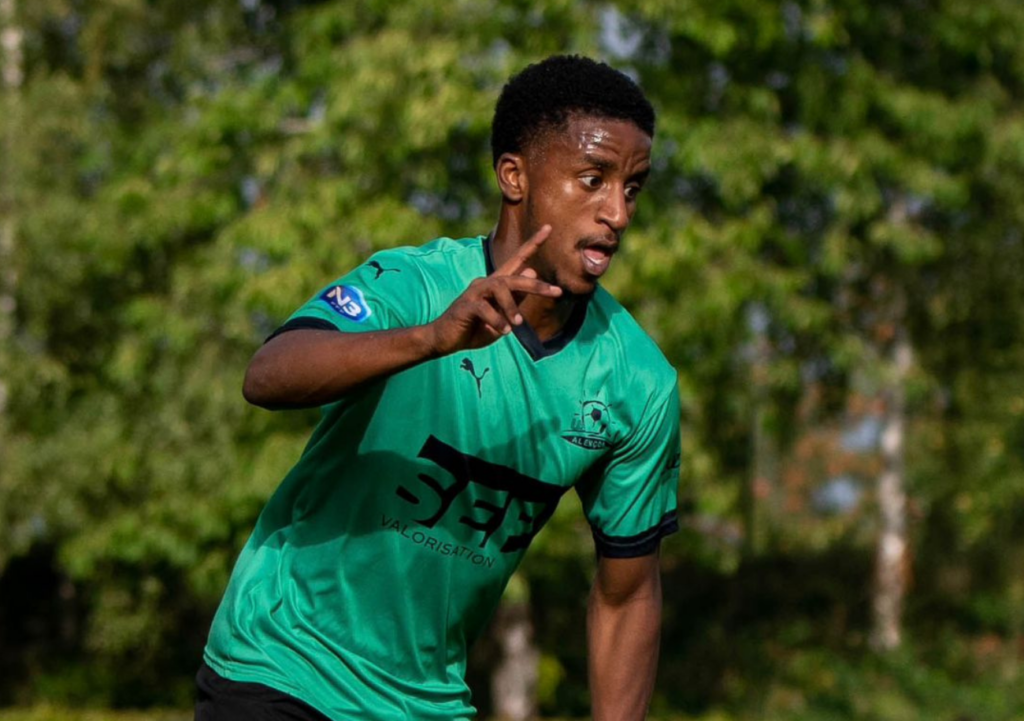 L'attaquant alençonnais Elyass Dhoifirou garde espoir pour la fin de saison de son équipe. ©USA