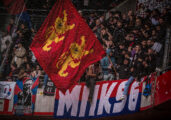 Le 30e anniversaire du MNK 96, les supporters du Stade Malherbe, en déplacement à Valenciennes. ©Romain Bouillon