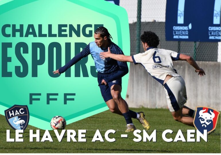 En Challenge Espoirs, le HAC s'est imposé, à La Cavée Vert, contre son homologue caennais, 3-1. ©Emmanuel Lelaidier
