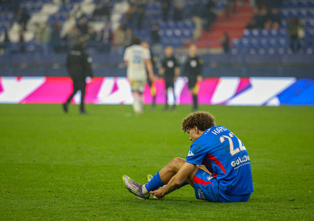 Malgré le premier doublé chez les « pros » de Mohamed Hafid, le Stade Malherbe a été incapable de s'imposer. ©Damien Deslandes