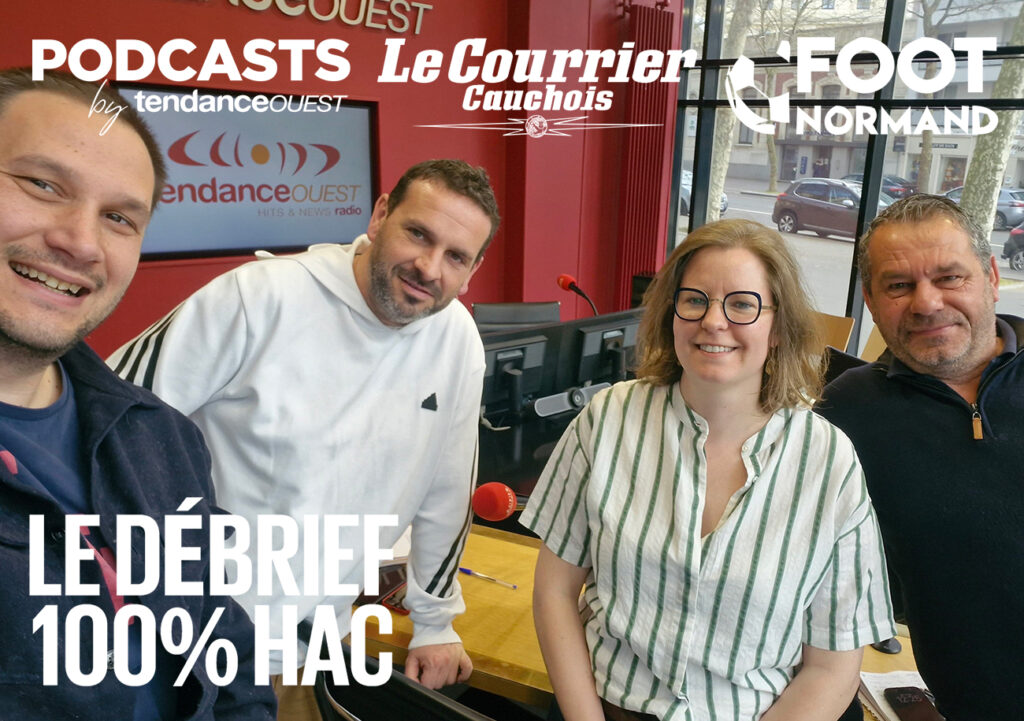 Benoît Donckele, journaliste référent du HAC pour Paris-Normandie, est l'invité de Célia Caradec (Tendance Ouest), Luc Gallais (Le Courrier Cauchois) et Mathieu Billeaud (Foot Normand).
