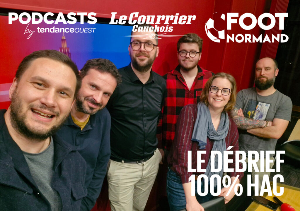 Dorian Ruby, Corentin Vrel et Florian Hedouin, trois supporters du HAC sont les invités de Célia Caradec (Tendance Ouest), Luc Gallais (Le Courrier Cauchois) et Mathieu Billeaud (Foot Normand).