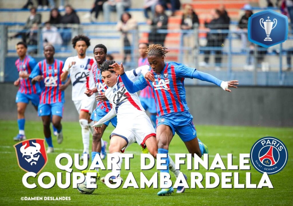 En quart de finale de la Coupe Gambardella, les U18 du Stade Malherbe ont été éliminés par leurs homologues parisiens (4-1). ©Damien Deslandes