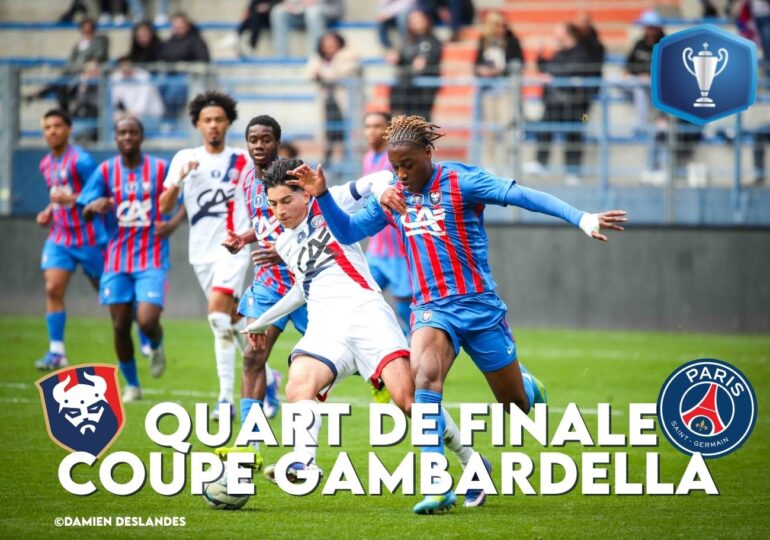 En quart de finale de la Coupe Gambardella, les U18 du Stade Malherbe ont été éliminés par leurs homologues parisiens (4-1). ©Damien Deslandes