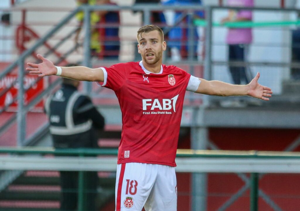Ayant tout connu avec le club de sa vie, Clément Bassin espère bien que le FC Rouen atteindra la Ligue 2 en fin de saison, et ce, quel que soit le calendrier du sprint final. ©Damien Deslandes