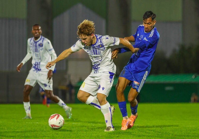 D'ici quelques saisons, l'AS Cherbourg et le FC Saint-Lô pourraient s'affronter dans une poule unique de R1. ©LFN / Tom Courtois-Viard