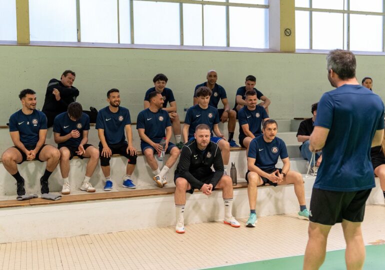 Le temps d'un barrage, le Caen Futsal Club investit l'ancien Palais des Sports