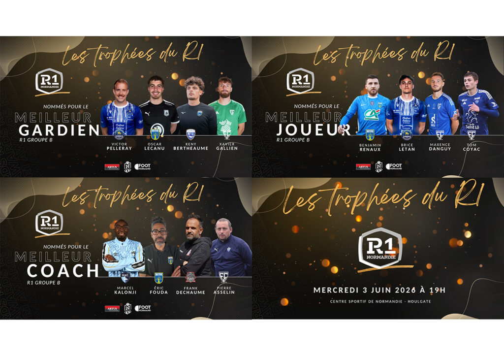 Gardiens, joueurs, coachs... Les vainqueurs des Trophées R1 pour la saison 2025-2026 seront dévoilés mercredi 3 juin, lors d'une soirée au CSN à Houlgate.