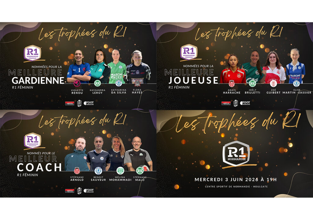 Gardiens, joueurs, coachs... Les vainqueurs des Trophées R1 pour la saison 2025-2026 seront dévoilés mercredi 3 juin, lors d'une soirée au CSN à Houlgate.