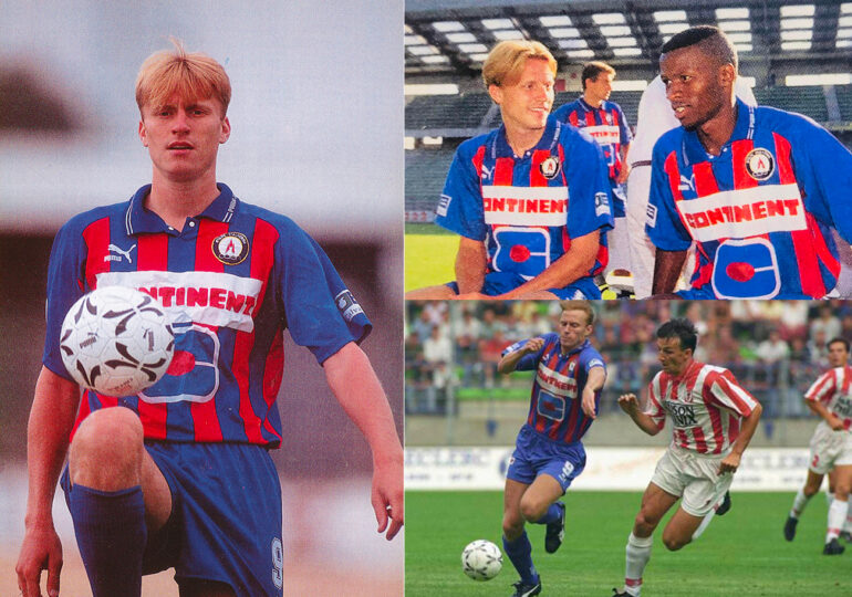 Durant sa saison sous le maillot « Rouge et Bleu » (1994-1995), Kennet Andersson a inscrit 11 buts dont un triplé contre Bordeaux. ©Roland Le Meur