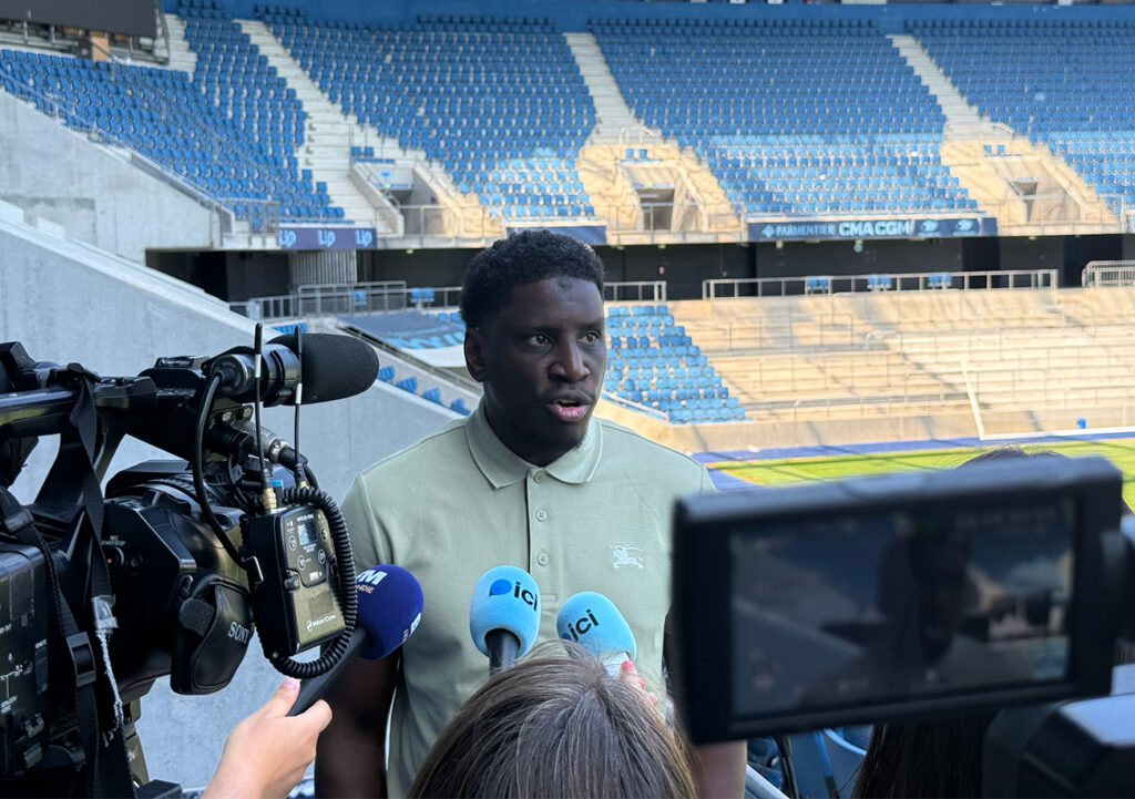 Quelques jours après être officiellement entré en fonction, Demba Ba a répondu aux questions des médias au Stade CMS CGM Océane.