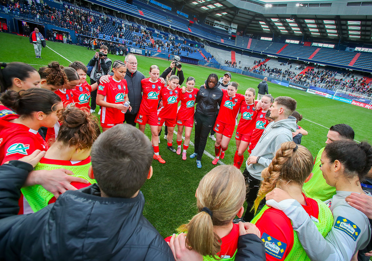 Les joueuses de Tristan Blanchard évolueront toujours en D3 la saison prochaine. ©Damien Deslandes