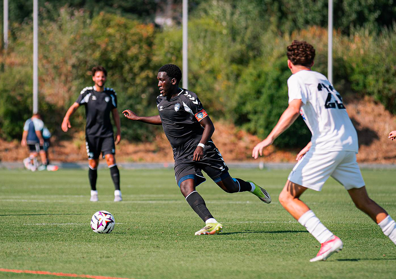 Comme contre Amiens, lors de leur première sortie, Rassoul Ndiaye et les Havrais disputeront leurs deux prochains matchs de préparation à huis clos, à Soquence. ©HAC