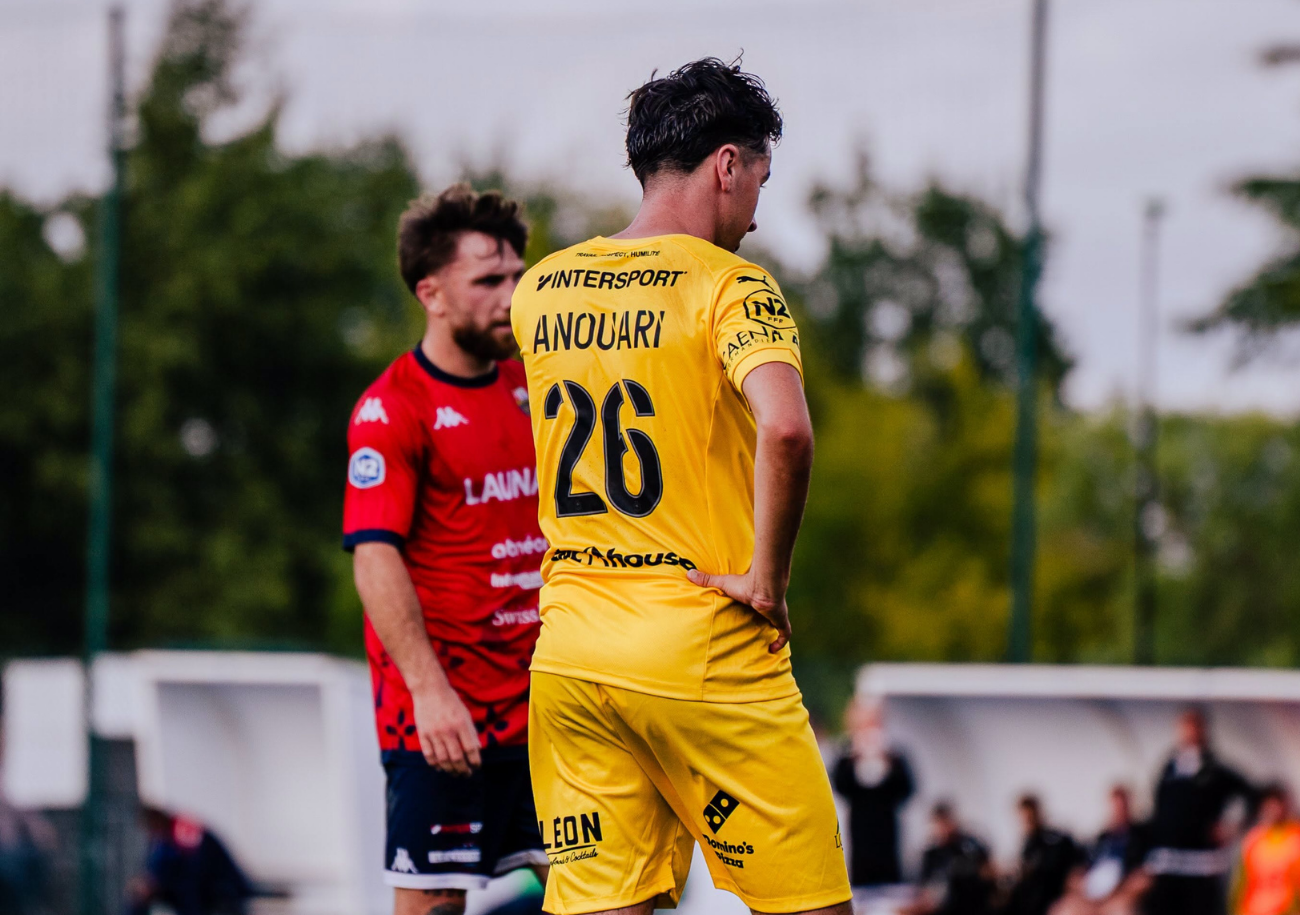 Promus en N2, les joueurs de l'ASPTT Caen se sont inclinés sur la pelouse de l'OC Cesson 3-0. ©Félix Raoulx