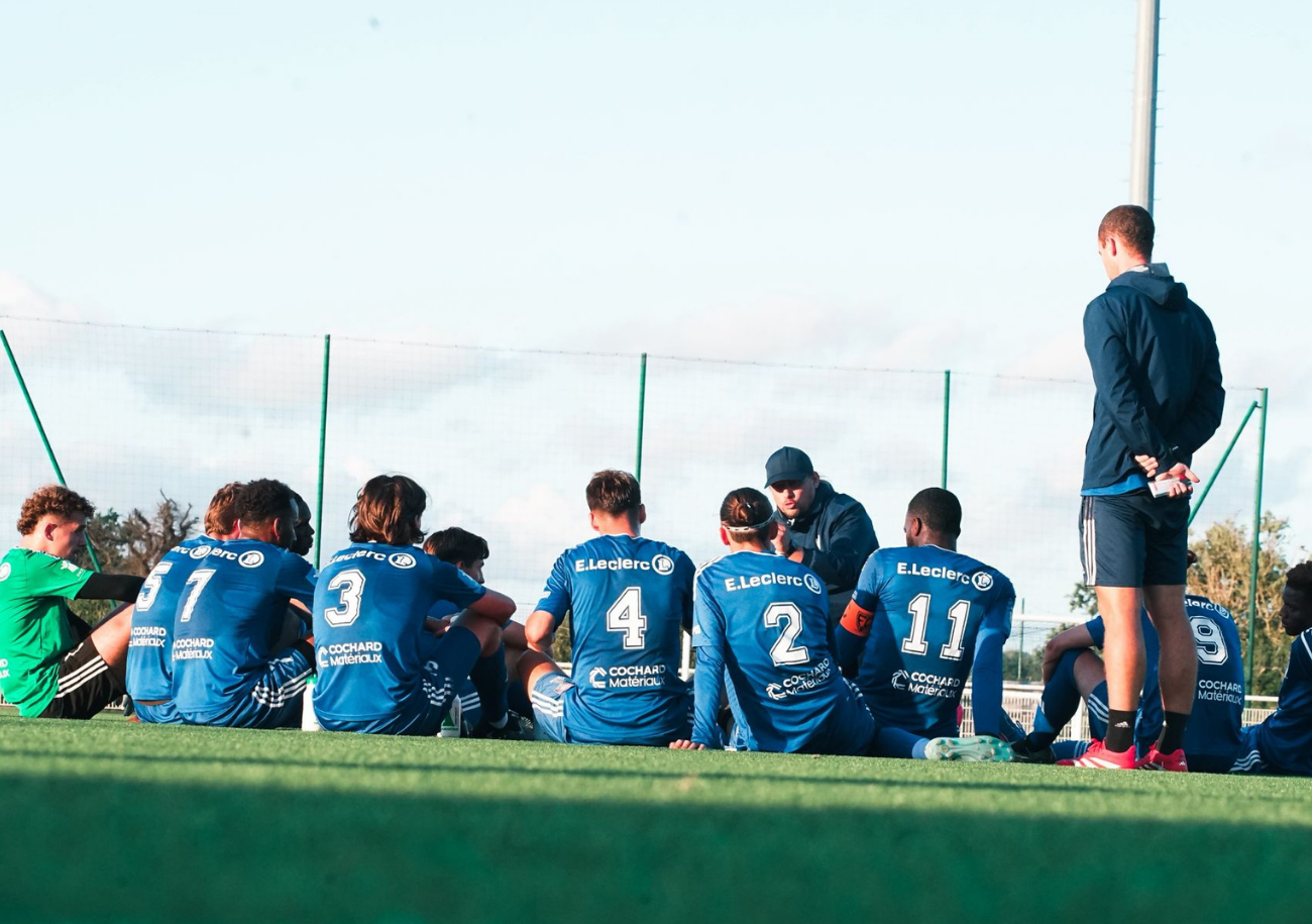 Le FC Saint-Lô n'a pas démérité à Milizac malgré son revers 3-2 à l'arrivée. ©FC Saint-Lô Manche