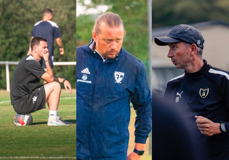 Si l'AF Virois de Tony Théault débutera sa saison à domicile par la réception de la TA Rennes, le FC Saint-Lô Manche de Pierre Asselin et l'ASPTT Caen de Laurent Dufour se rendront à Saint-Pierre-Milizac et à l'OC Cesson. ©AFV / FCSLM / ASPTT