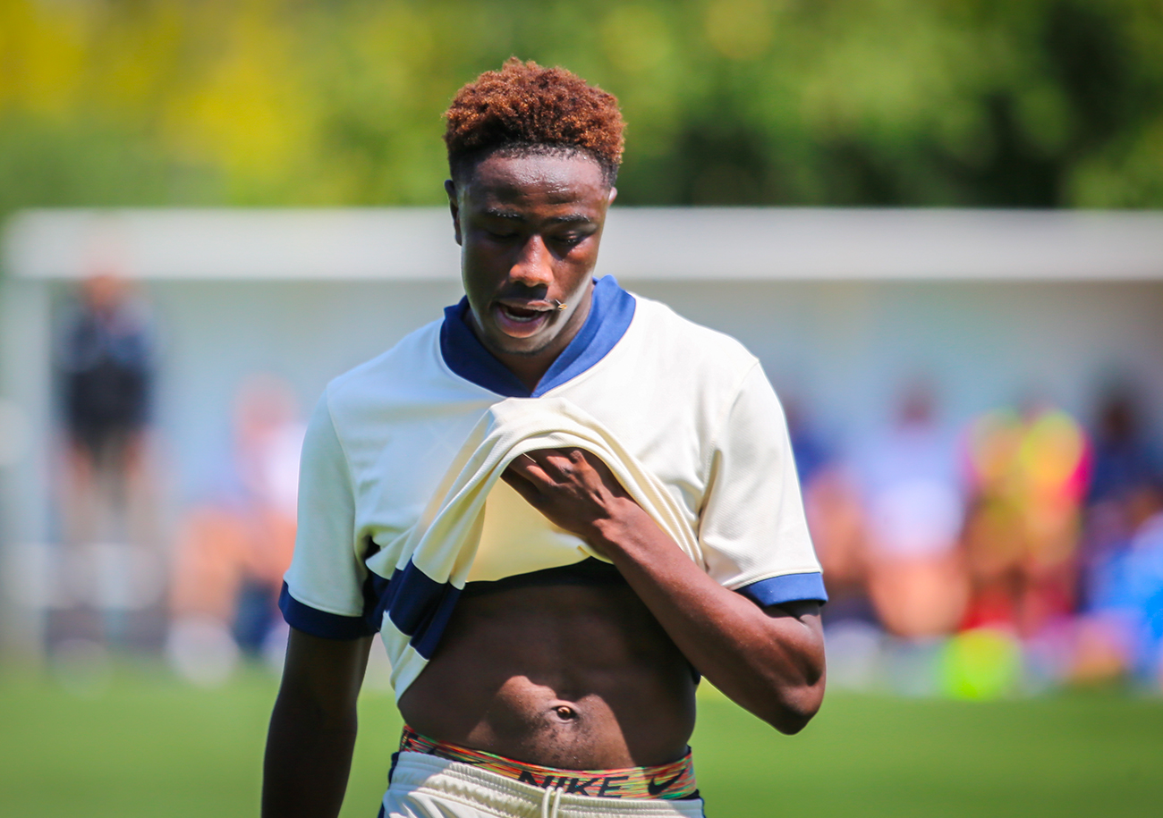 Impliqué sur les trois buts de son équipe, Salim Diakité s'est particulièrement signalé lors de la victoire de la réserve du Stade Malherbe aux dépens du Lannion FC (3-0). ©Damien Deslandes