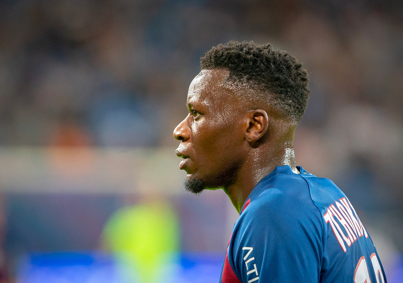 En presque deux saisons sous le maillot « Rouge et Bleu », Malik Tchokounté a disputé 52 matchs, toutes compétitions confondues, pour six buts et deux passes décisives. ©Damien Deslandes