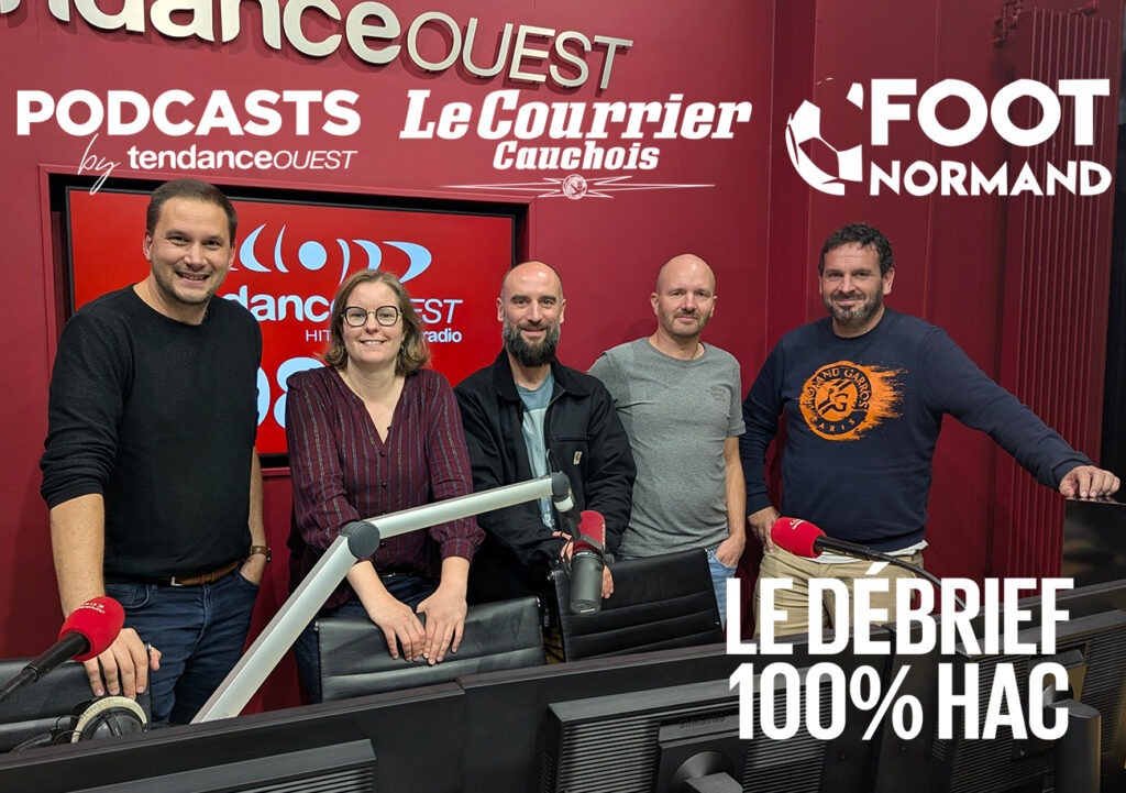 Membre du bureau et porte-parole de la Fédération des supporters du HAC, Florian Hedouin et Yann Simon sont les invités de Célia Caradec (Tendance Ouest), Luc Gallais (Le Courrier Cauchois) et Mathieu Billeaud (Foot Normand).